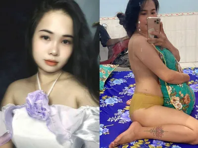 Người vợ dâm cằm điện thoại tự quay người chồng trả bài mình
